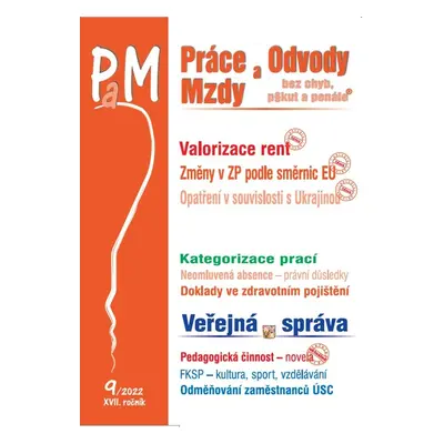 Práce a mzdy 9/2022 – Valorizace rent - Autor Neuveden