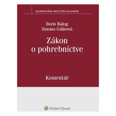 Zákon o pohrebníctve - Boris Balog