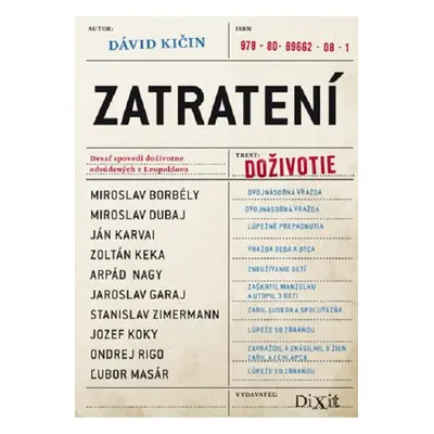 Zatratení - Dávid Kičin