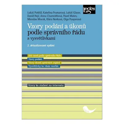 Vzory podání a úkonů podle správního řádu s vysvětlivkami - JUDr. Lukáš Potěšil