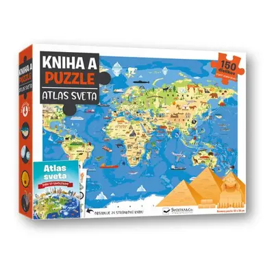 Kniha a puzzle Atlas sveta - Autor Neuveden