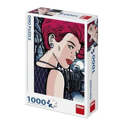 Puzzle 1000 Pop art Tajemná žena - Autor Neuveden