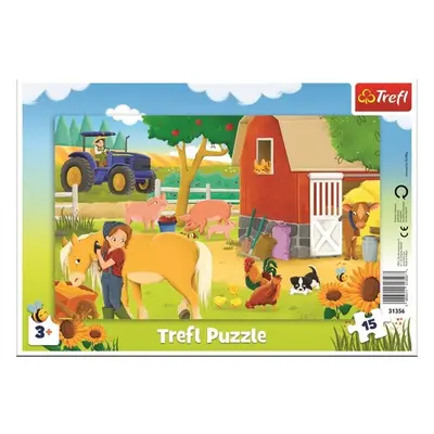 Puzzle Na farmě - Autor Neuveden