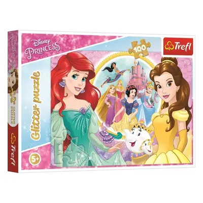 Třpytivé puzzle Disney princezny - Autor Neuveden