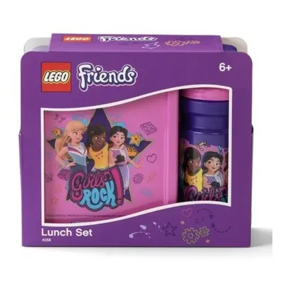 LEGO Friends Girls Rock svačinový set (láhev a box) fialová - Autor Neuveden