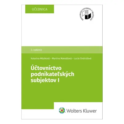 Účtovníctvo podnikateľských subjektov I - Autor Neuveden