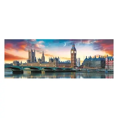 Panoramatické puzzle Big Ben a Westminsterský palác, Londýn 500 dílků - Autor Neuveden