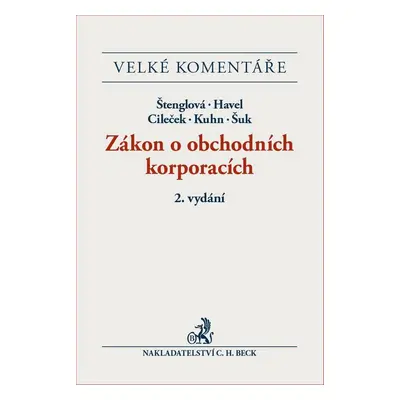 Zákon o obchodních korporacích - doc. JUDr. Bohumil Havel