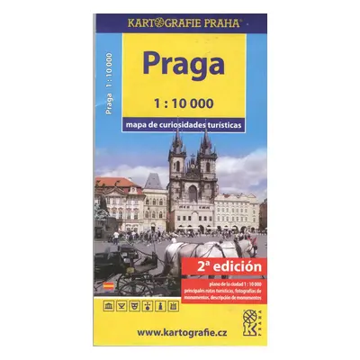 Praha mapa turistických zajímavostí - Autor Neuveden