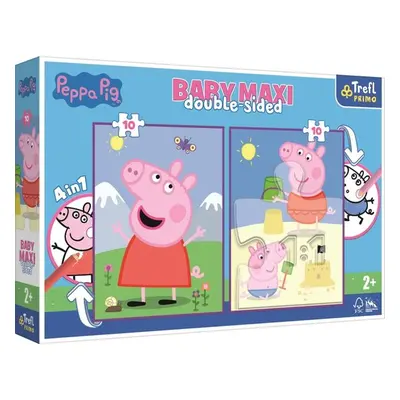 Oboustranné puzzle Prasátko Peppa: Dobrý den BABY MAXI - Autor Neuveden