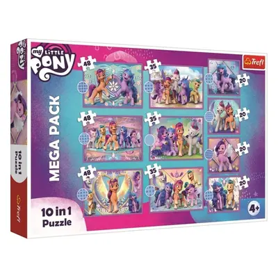 Puzzle My Little Pony: Zářiví poníci MEGA PACK 10v1 - Autor Neuveden