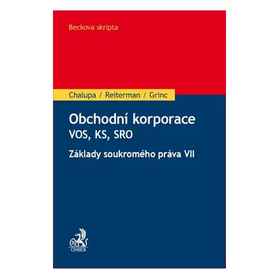 Obchodní korporace VOS, KS, SRO - Mgr. David Reiterman