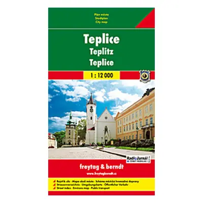 Teplice plán města 1:12 000 - Autor Neuveden