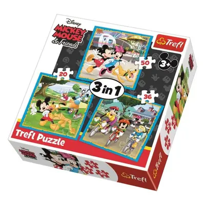 Puzzle Mickey Mouse a přátelé 3v1 - Autor Neuveden