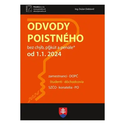 Odvody poistného od 1. 1. 2024 - Dušan Dobšovič