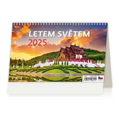 Letem světem 2025 - stolní kalendář - Autor Neuveden