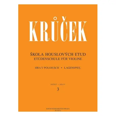 Škola houslových etud II Sešit 3, 4 - Václav Krůček