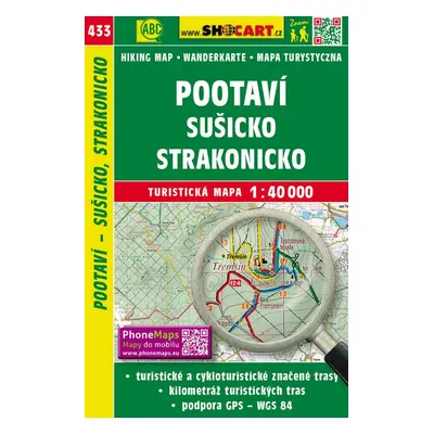 Pootaví, Sušicko, Strakonicko 1:40 000 - Autor Neuveden