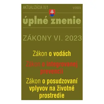 Aktualizácia VI/1 2023 – životné prostredie, odpadové a vodné hospodárstvo - Autor Neuveden