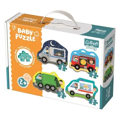 Baby puzzle Dopravní prostředky 4v1 - Autor Neuveden