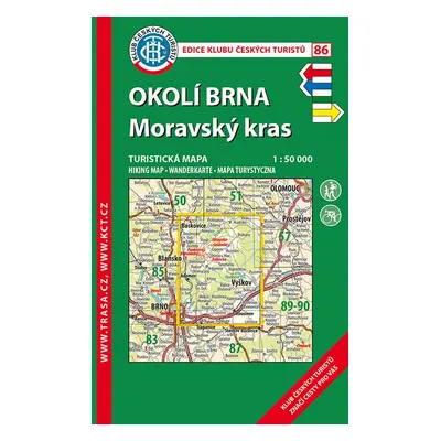 KČT 86 Okolí Brna Moravský kras - Autor Neuveden