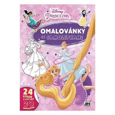 Omalovánky se samolepkami Disney Princezny - Autor Neuveden