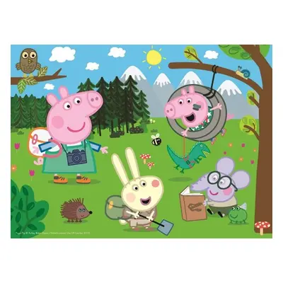 Puzzle Prasátko Peppa v přírodě - Autor Neuveden