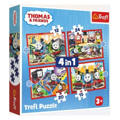 Puzzle Mašinka Tomáš 4v1 - Autor Neuveden