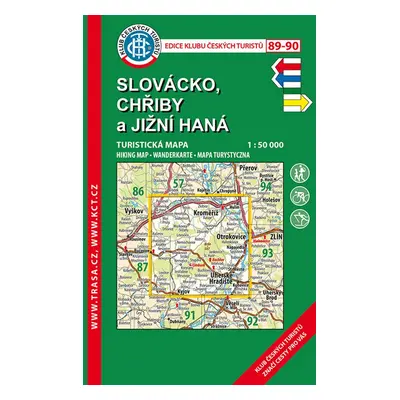 KČT 89-90 Slovácko, Chřiby a Jižní Haná - Autor Neuveden