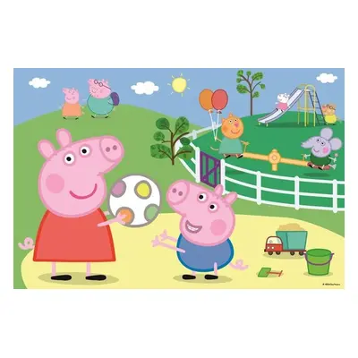 Puzzle Prasátko Peppa Zábava s přáteli - Autor Neuveden