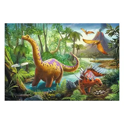 Puzzle Dinosauři na cestách - Autor Neuveden