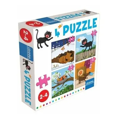 4 puzzle kočka - Autor Neuveden