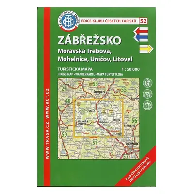 KČT 52 Zábřežsko Moravská Třebová, Mohelnice, Uničov, Litovel - Autor Neuveden