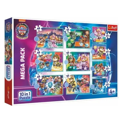 Puzzle Tlapková patrola ve velkofilmu MEGA PACK 10v1 - Autor Neuveden