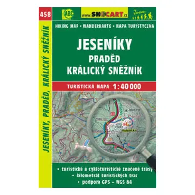 Jeseníky, Praděd, Králický Sněžník 1:40 000 - Autor Neuveden