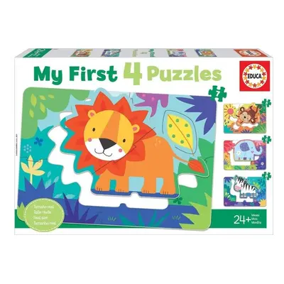 Moje první puzzle Zvířátka z divočiny 4v1 - Autor Neuveden