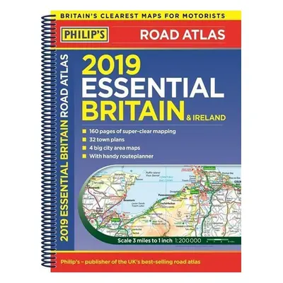 Philip's Essential Road Atlas Britain and Ireland 2019 - Autor Neuveden