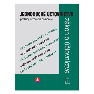 Jednoduché účtovníctvo, postupy účtovania po novele - Ivana Hudecová