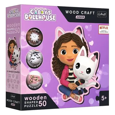 Wood Craft Junior puzzle Gábinin kouzelný domek: Gábi a její kotě - Autor Neuveden