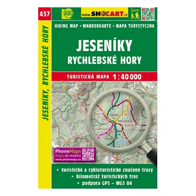 Jeseníky, Rychlebské hory 1:40 000 - Autor Neuveden