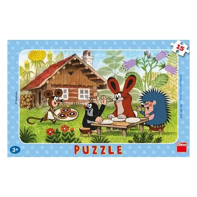 Puzzle 15 Krtek na návštěvě deskové - Autor Neuveden