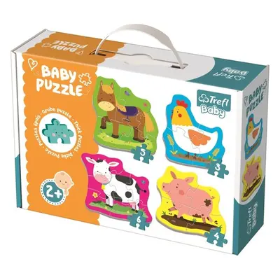 Baby puzzle Zvířata na farmě 4v1 - Autor Neuveden