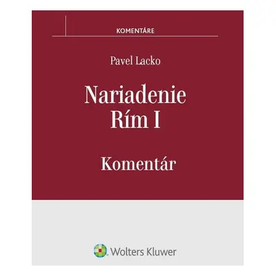 Nariadenie Rím I - Pavel Lacko