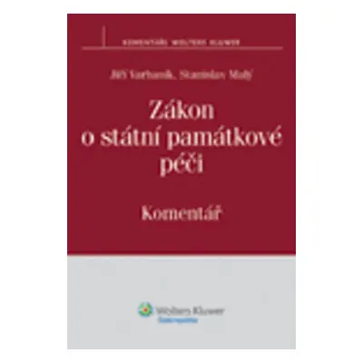 Zákon o státní památkové péči - Jiří Varhaník