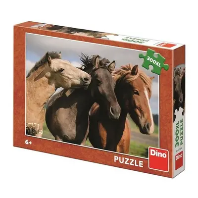 Puzzle 300XL Barevní koně - Autor Neuveden