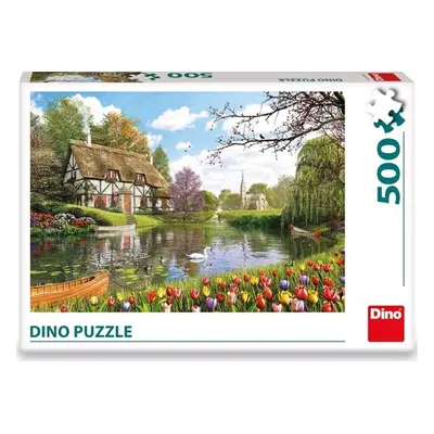 Puzzle 500 Chata u vody - Autor Neuveden