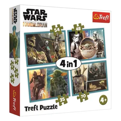 Puzzle Mandalorian a jeho svět 4v1 - Autor Neuveden