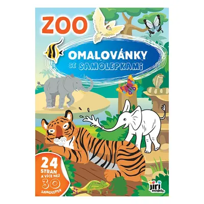 Omalovánky A4 se samolepkami ZOO - Autor Neuveden