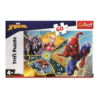 Puzzle Spiderman Na síti 60 dílků - Autor Neuveden