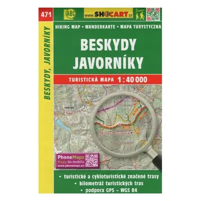 Beskydy, Javorníky 1:40 000 - Autor Neuveden